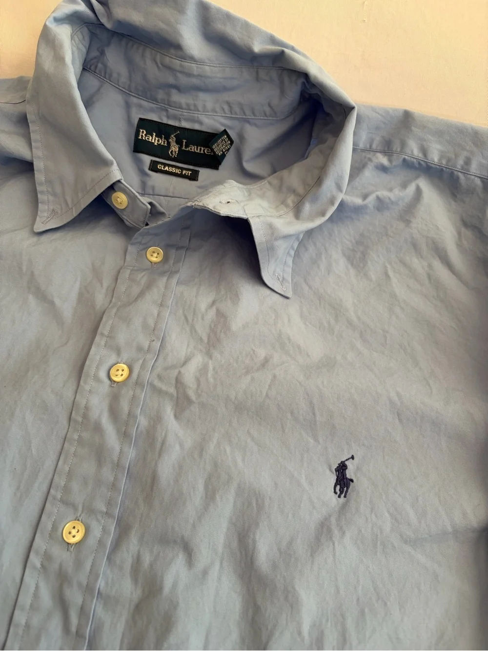 Polo by Ralph Lauren Light Blue Classic Fit Dress Shirt Size 3XB